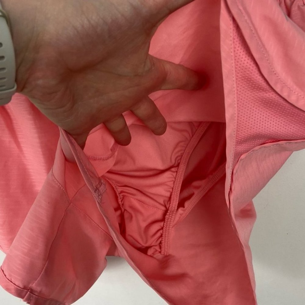 Nike High Rise Running Shorts Pink Large Modern Tempo Breathable Lightweight L - Picture 10 of 15